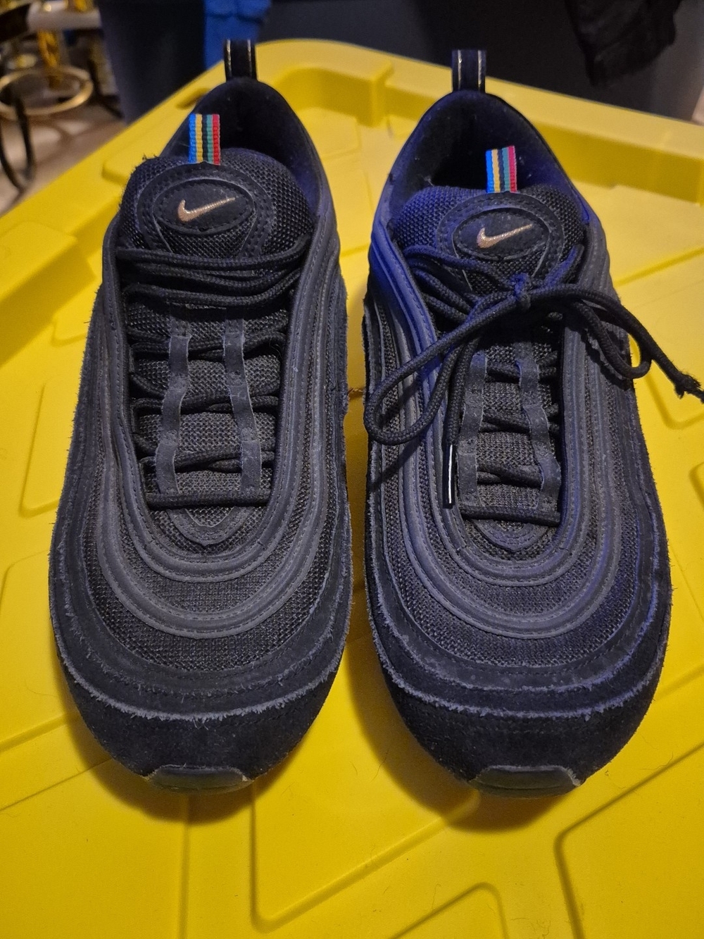 Nike Black/Blue Air Max 97 Sneakers
